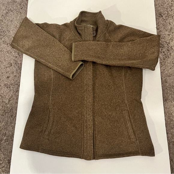 North Face women’s light weight sweater with zip front size XLarge color brown. - Picture 3 of 12